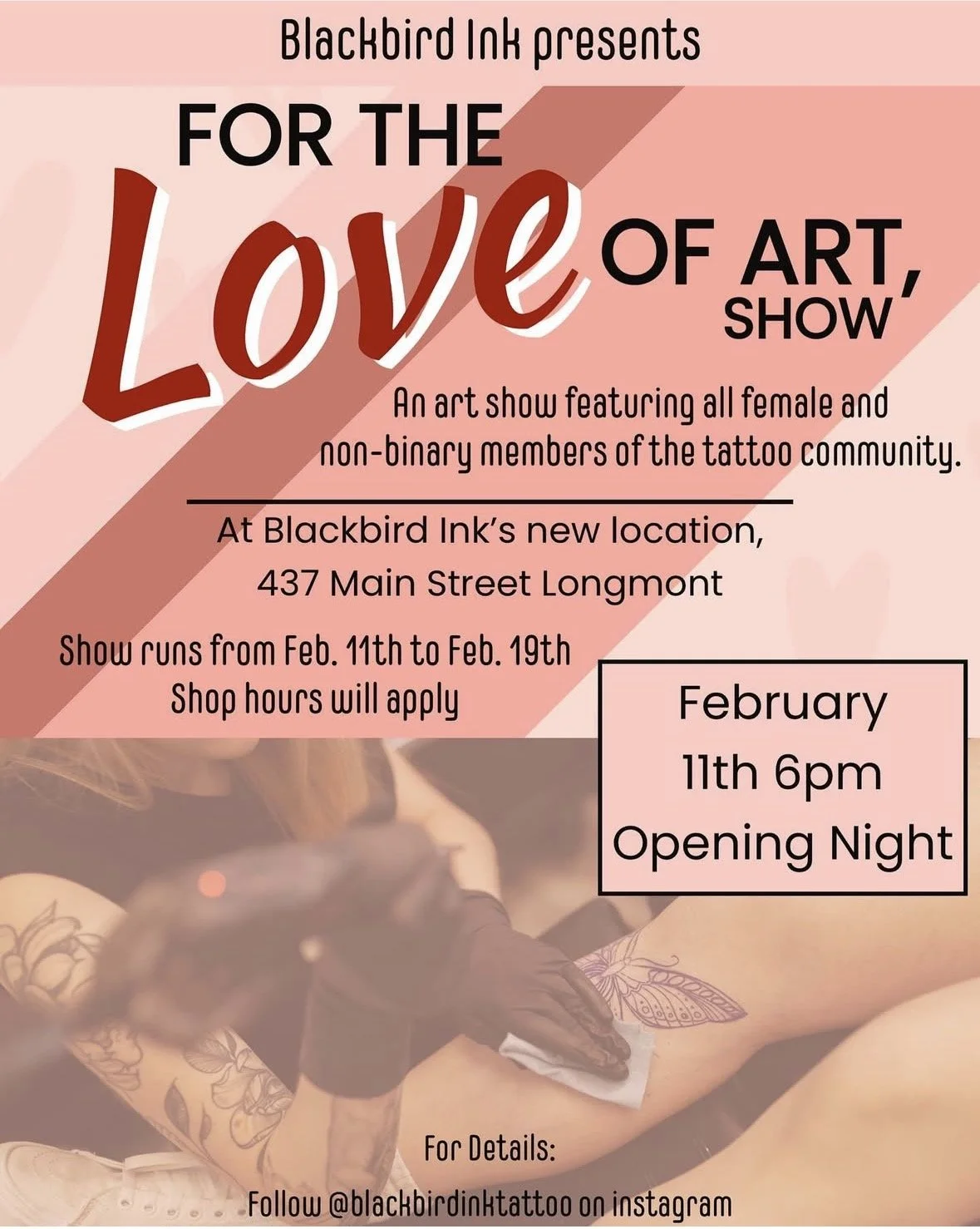 For the love of art, an all female and non binary art show in longmont  Colorado