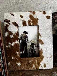 Southwestern Cowhide Photo Frame