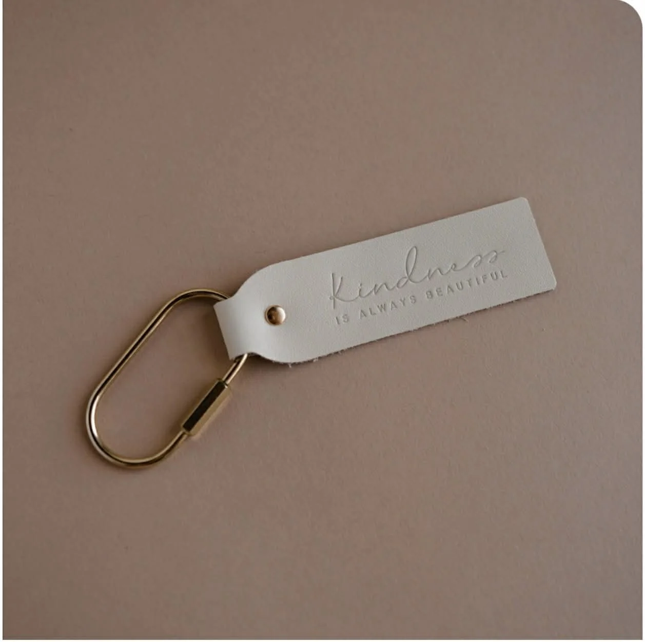 Inspirational Leather Key Chain