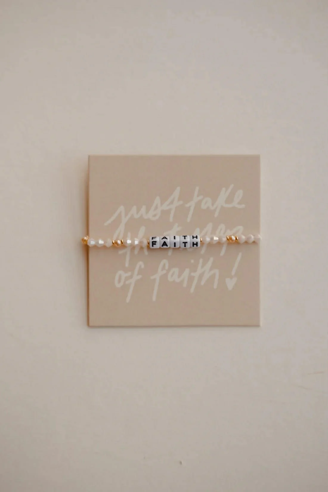 'FAITH' Inspirational Beaded Bracelet