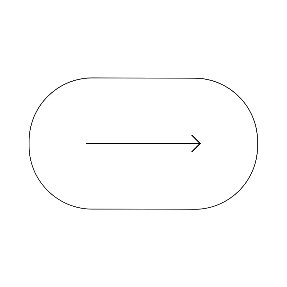 Diagram of a digital toggle switch in the off position.