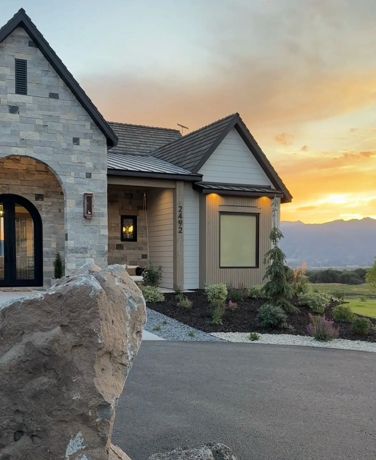 Comment TOUR for a full video walk through of this beautiful home!

When Eric and I started designing our kitchen, @cripplecreekhome one thing we knew for sure is that we wanted a pantry similar to this. We added a single arched doorway, but now that