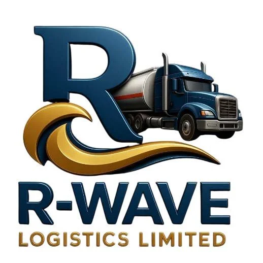 R‑Wave Logistics Nigeria logo representing nationwide AGO and JET fuel distribution