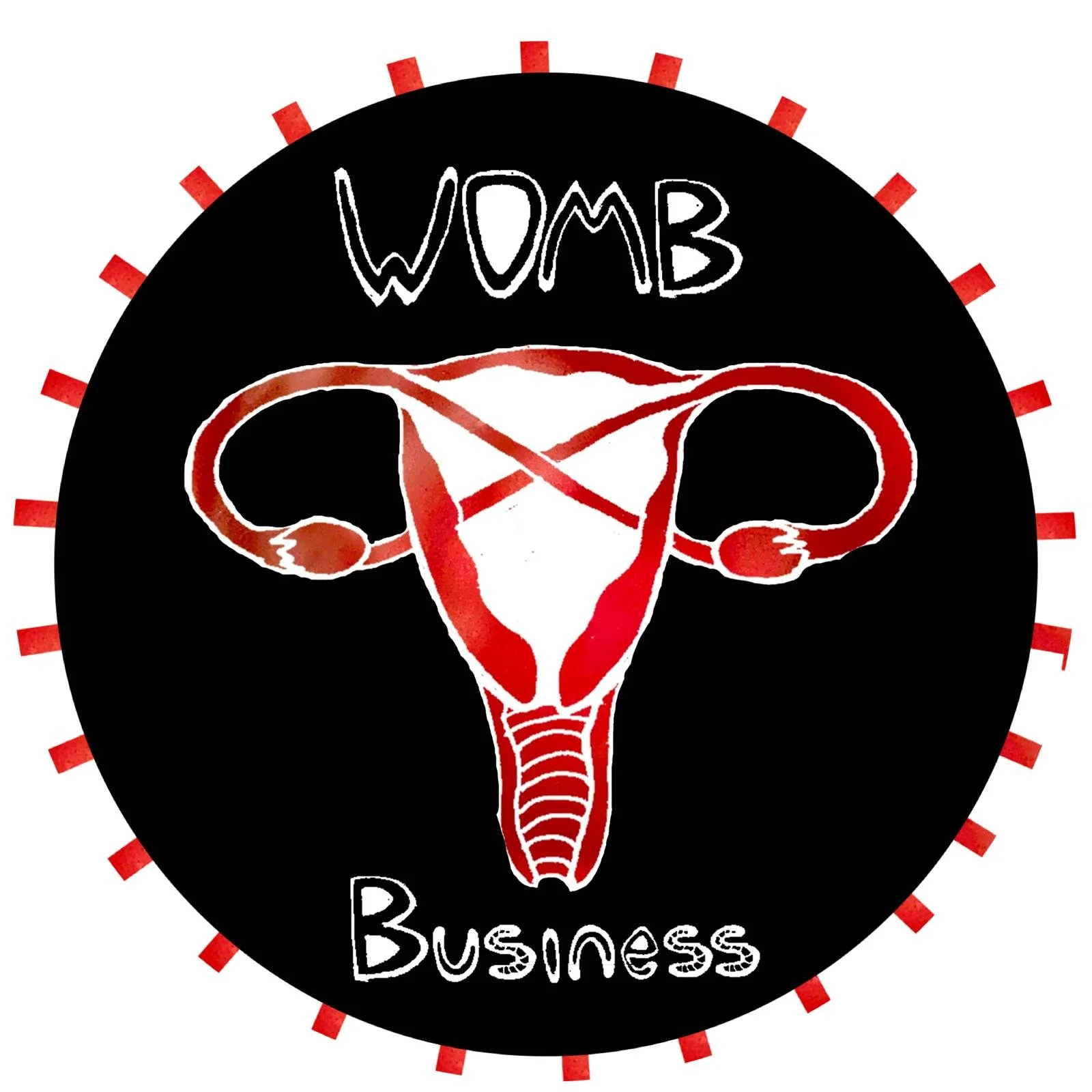 Womb Business Sticker