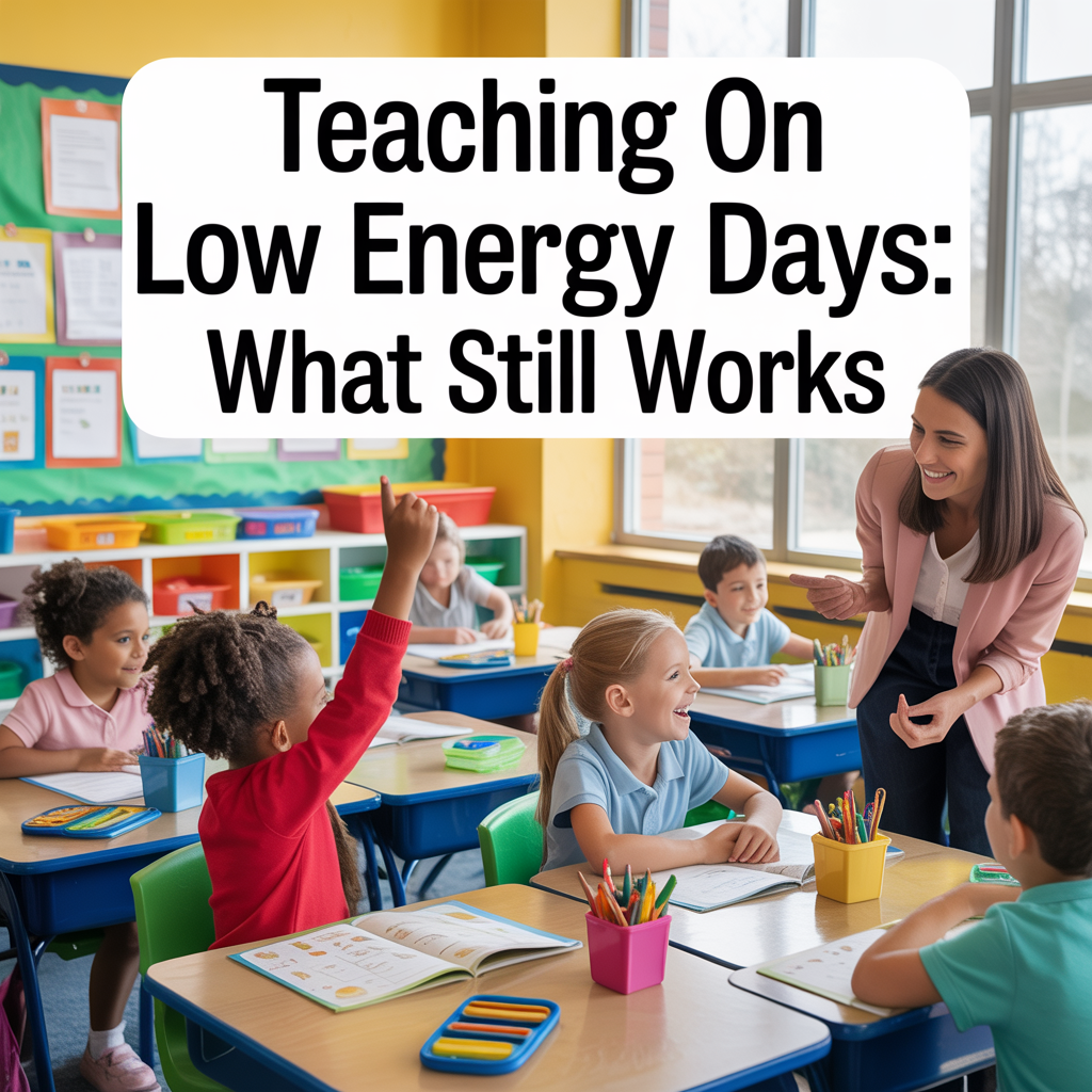 Teaching on Low Energy Days: What Still Works (Without Burning Out)