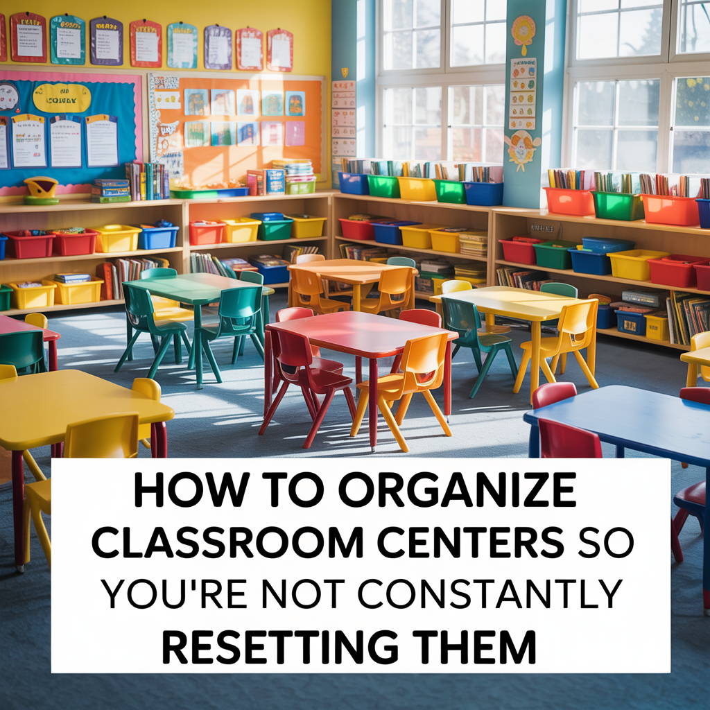 How to Organize Classroom Centers So You’re Not Constantly Resetting Them
