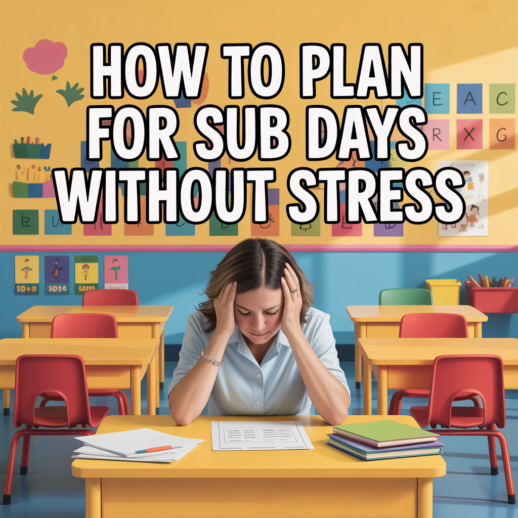 How to Plan for Sub Days Without Stress (A Simple System for Teachers)
