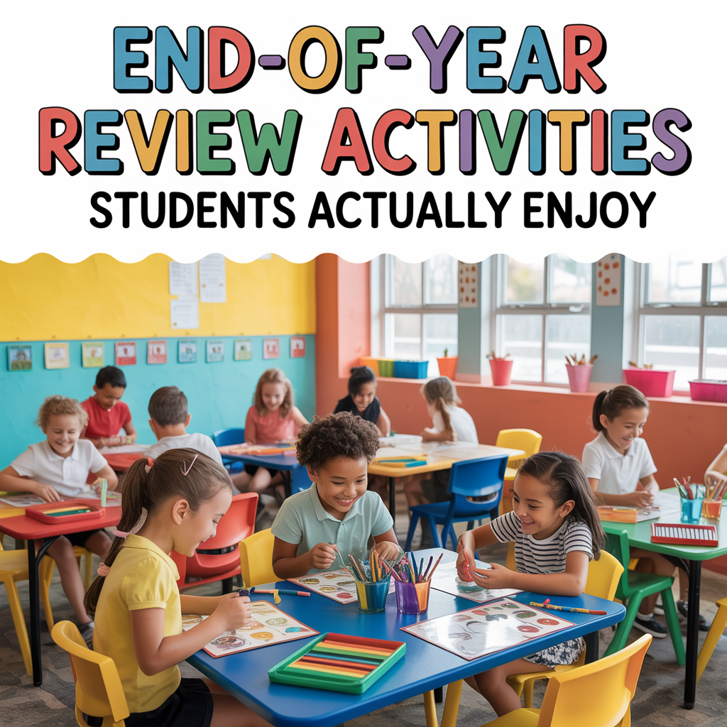 End-of-Year Review Activities Students Actually Enjoy