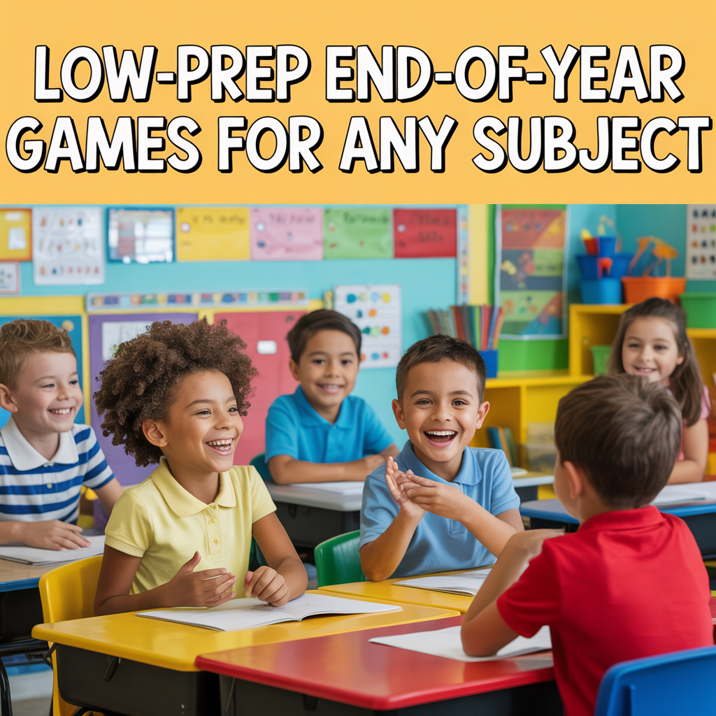 Low-Prep End-of-Year Games for Any Subject