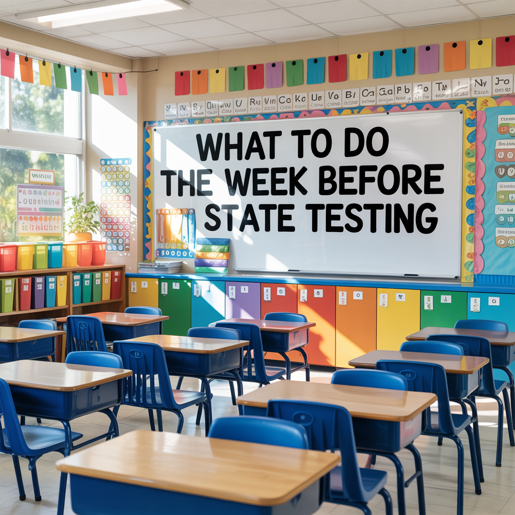 What to Do the Week Before State Testing