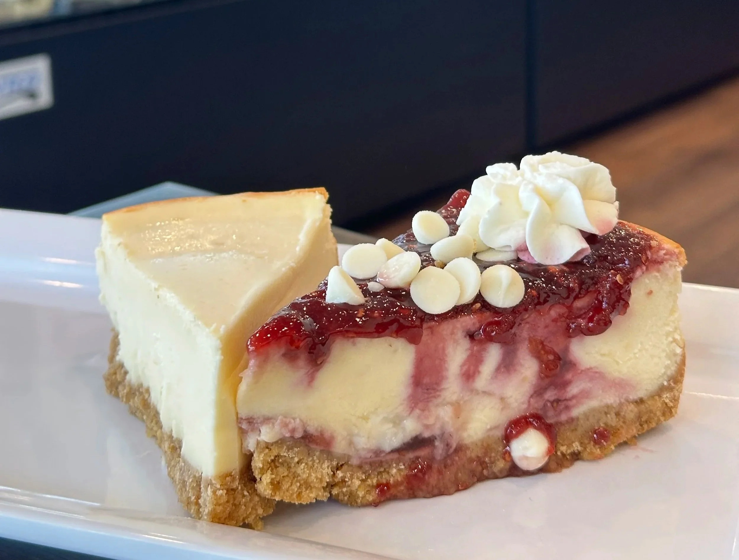 Cheesecake (Plain and Cherry shown in image)