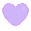 Light purple heart shape