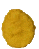 A single yellow cornmeal or potato chip