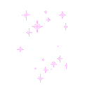 Pink sparkling star shapes on a light background.