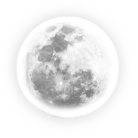 Full moon against a dark night sky