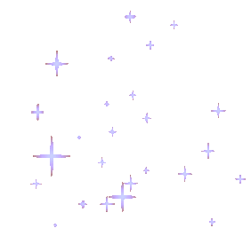 A digital illustration of purple stars scattered across a pinkish-brown background.