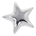 Silver star-shaped balloon