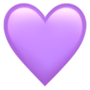 Purple heart emoji