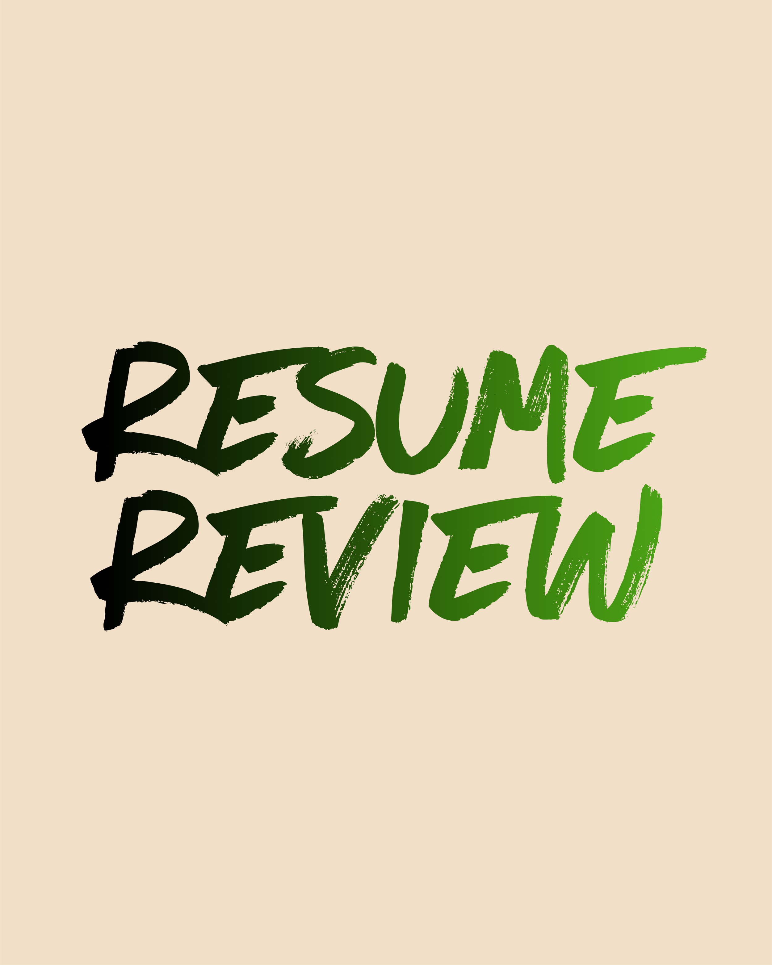 Resume Review  - $150