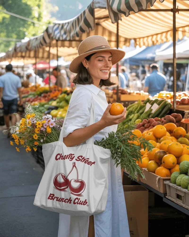 Cherry Street Brunch Club Market Tote