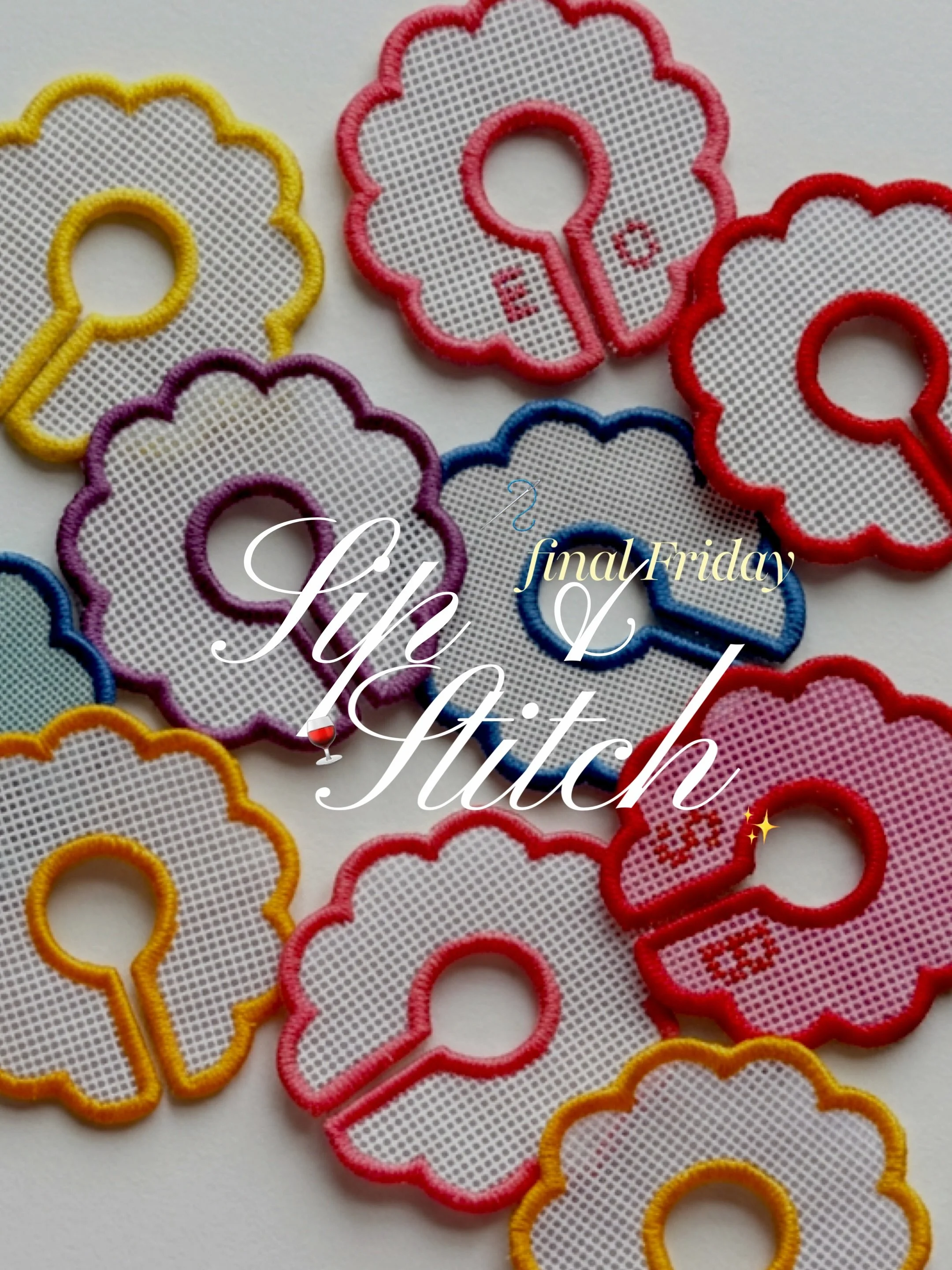 Sip, stitch, and make it yours! 🍷🪡✨ 

Join us for Final Friday and stitch your own wine marker with your choice of a monogram chart or one of our fun design charts! Your ticket includes a colorful wine glass, fibers, PNH scissors, and everything yo