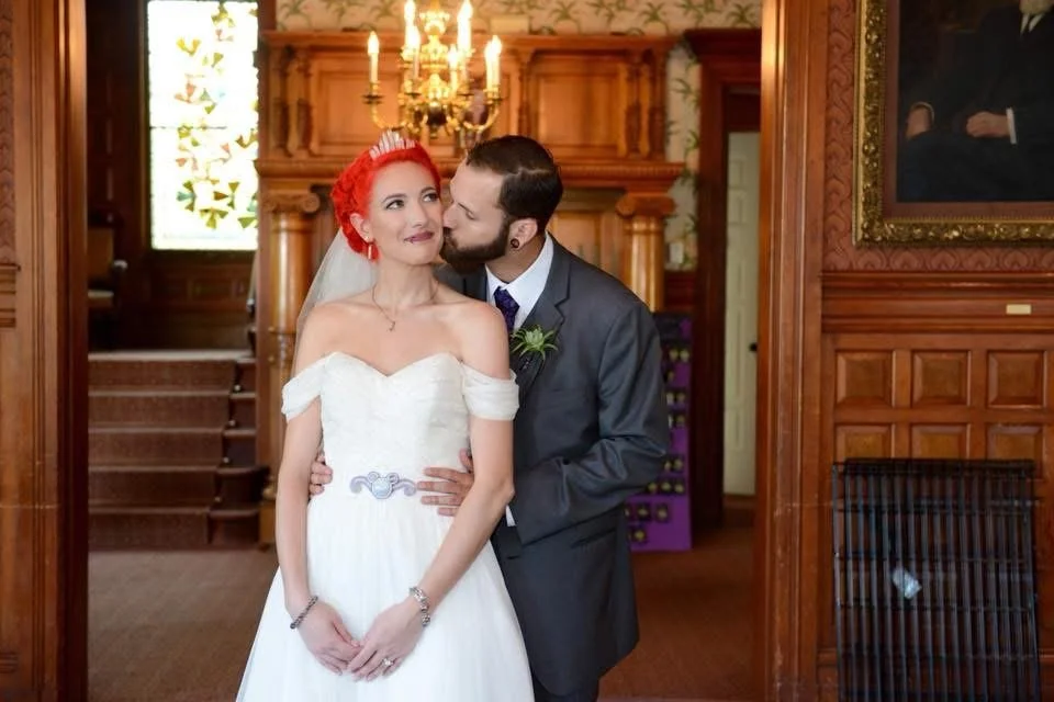 first look wedding photo done by georgia makeup artist