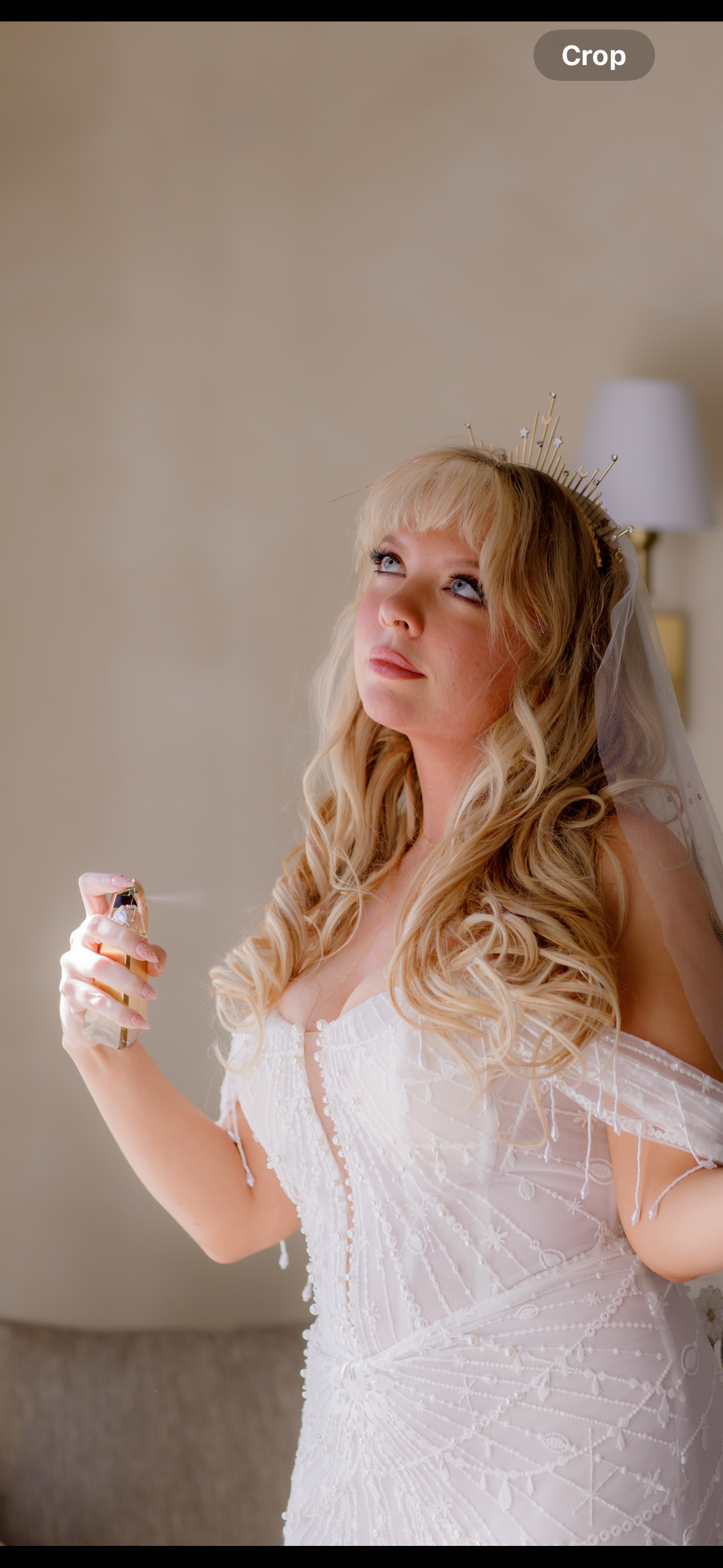 Romantic bridal makeup with peach tones by Georgia makeup artist