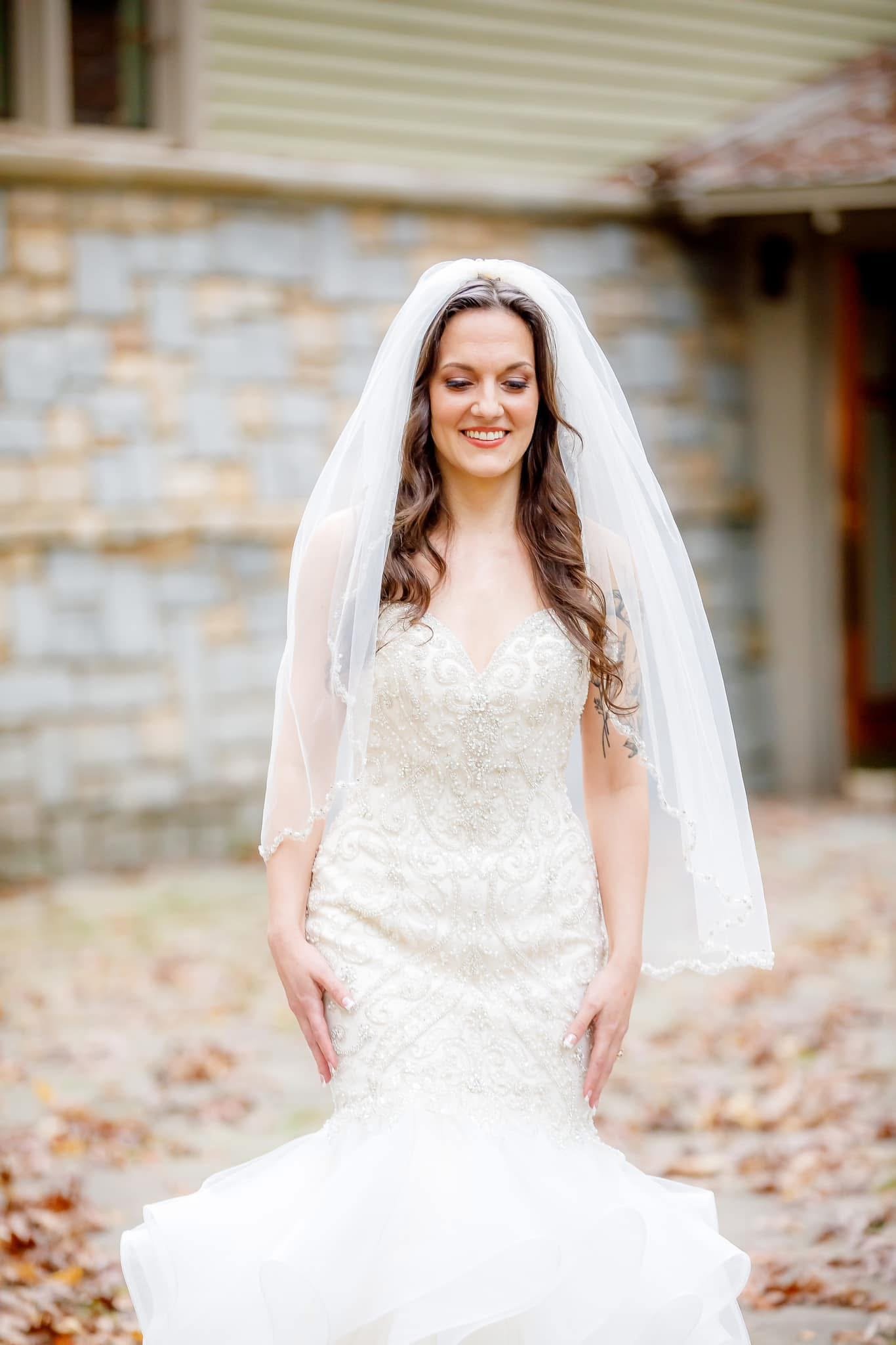 Classic bridal glam with neutral tones by wedding makeup artist in Georgia