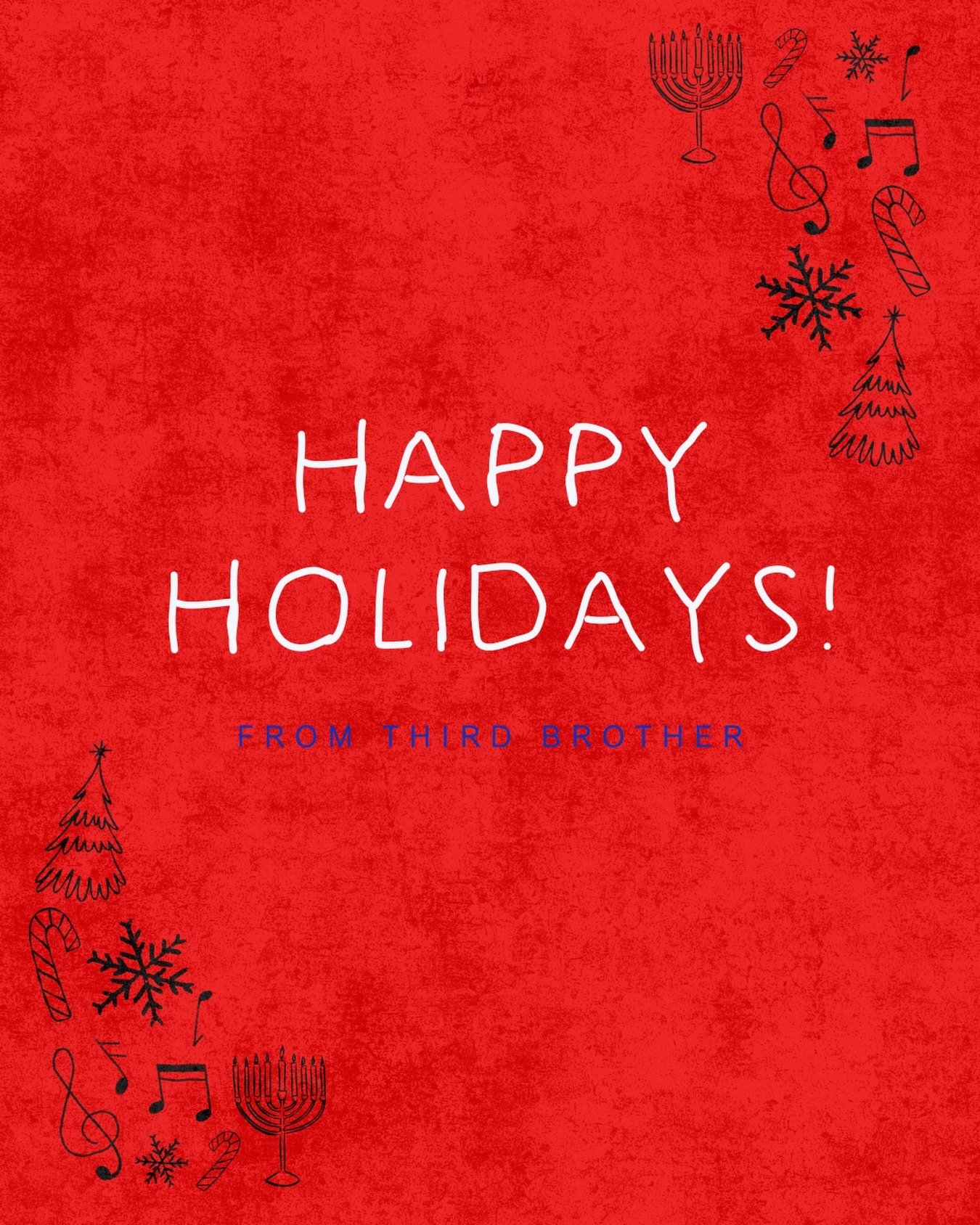 Happy Holidays from our team at Third Brother Records! 🎄🕎