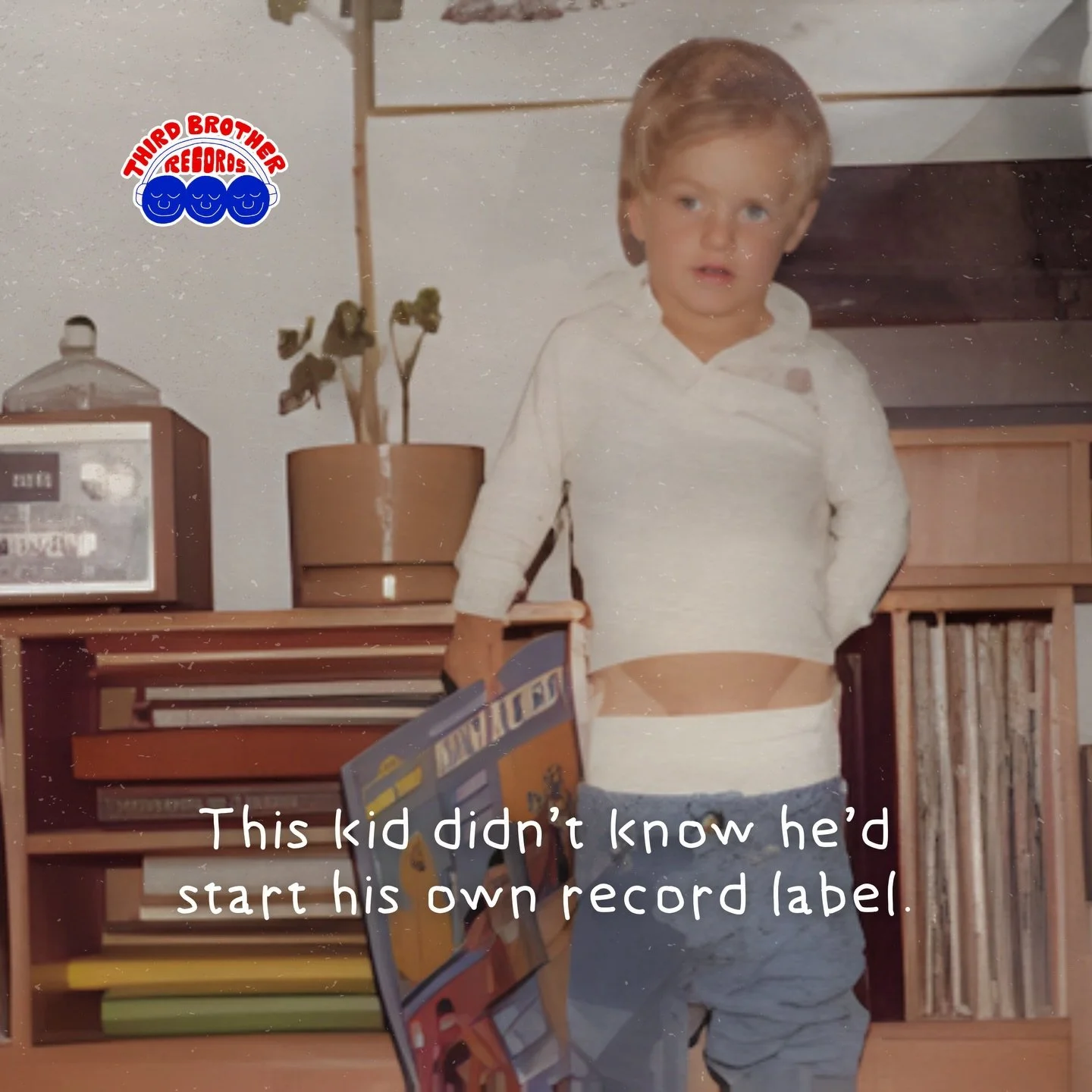 Before the label there was just this little guy and his vinyl collection 💿 @mrashmusic