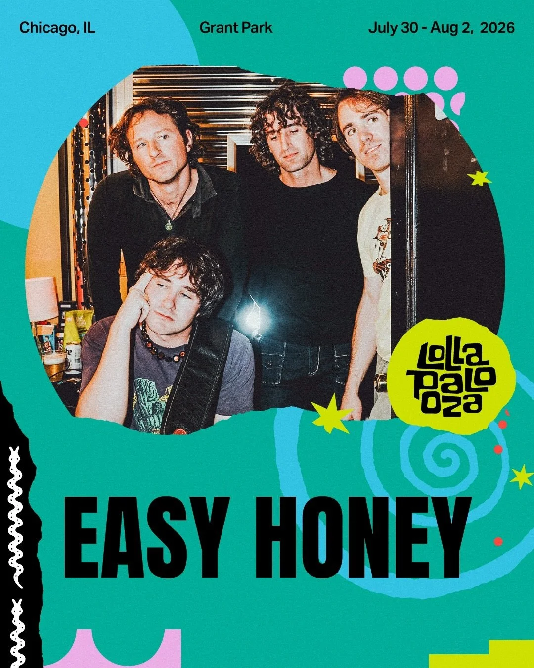 We&rsquo;re thrilled to share @easyhoney will be playing @lollapalooza this summer! See you in Chicago 🎶