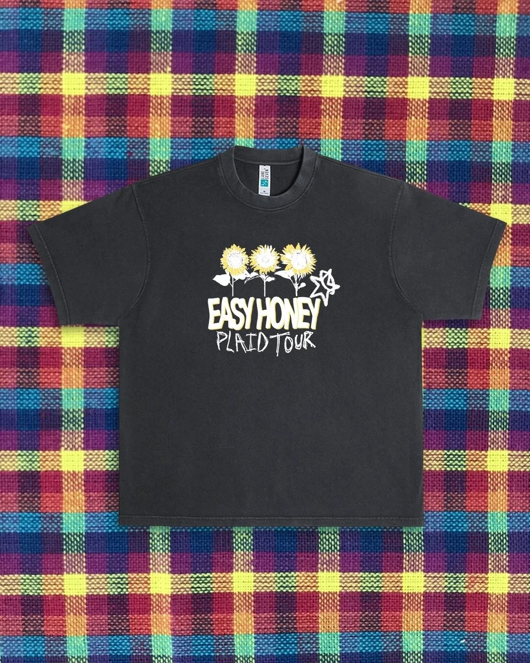 New Plaid Tour Merch just dropped! Grab yours at an @easyhoney show or online at easyhoneymusic.com 🛒