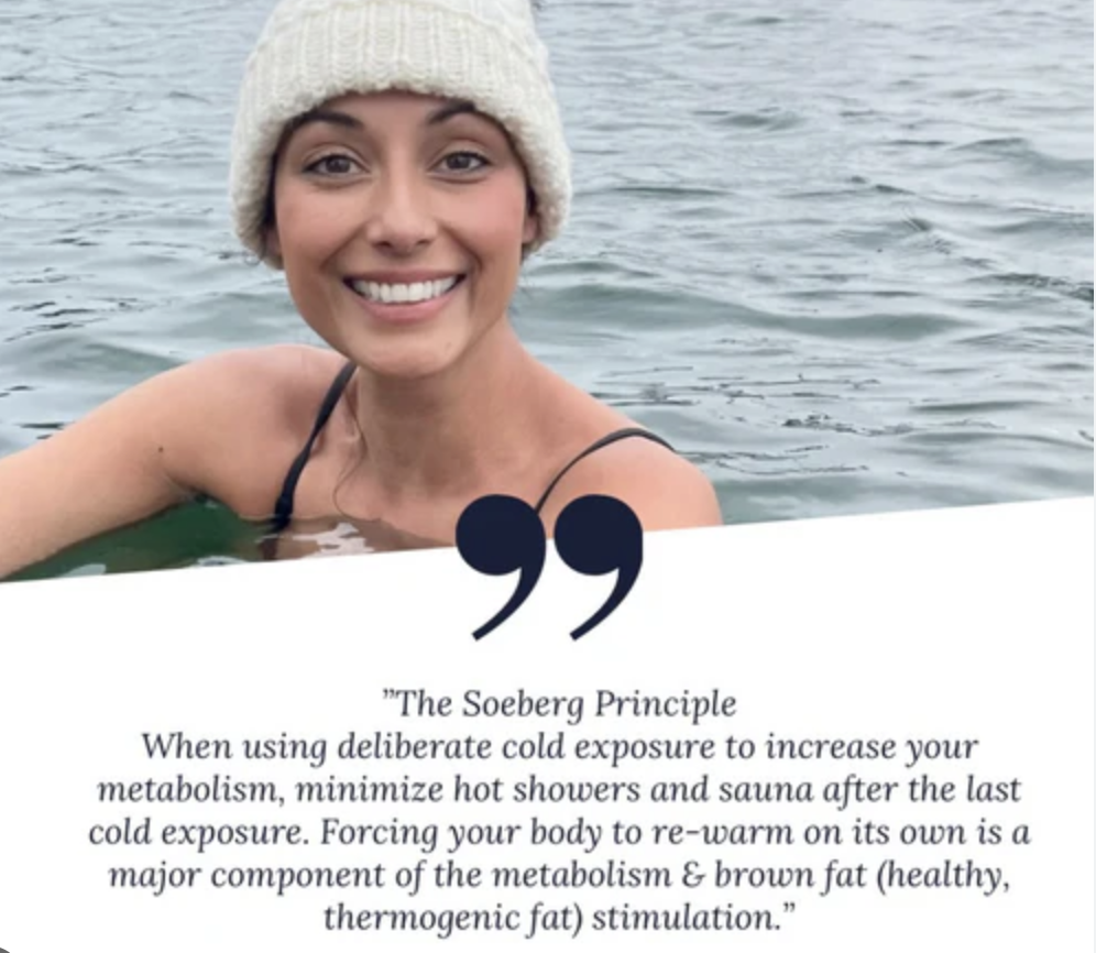 Cold immersion experience highlighting the benefits of cold exposure for recovery, resilience, and metabolic health.