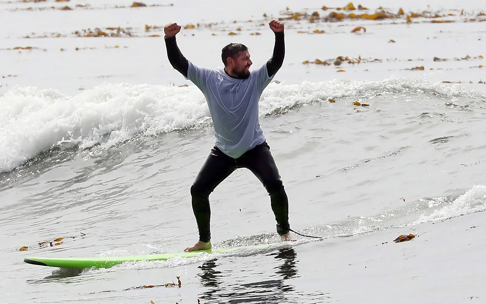 Veterans Find Memorial Day Peace  on Capitola Waves