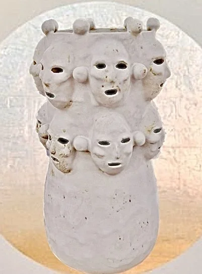 Ancestors Vessel 12" x 8.5" Glazed stoneware