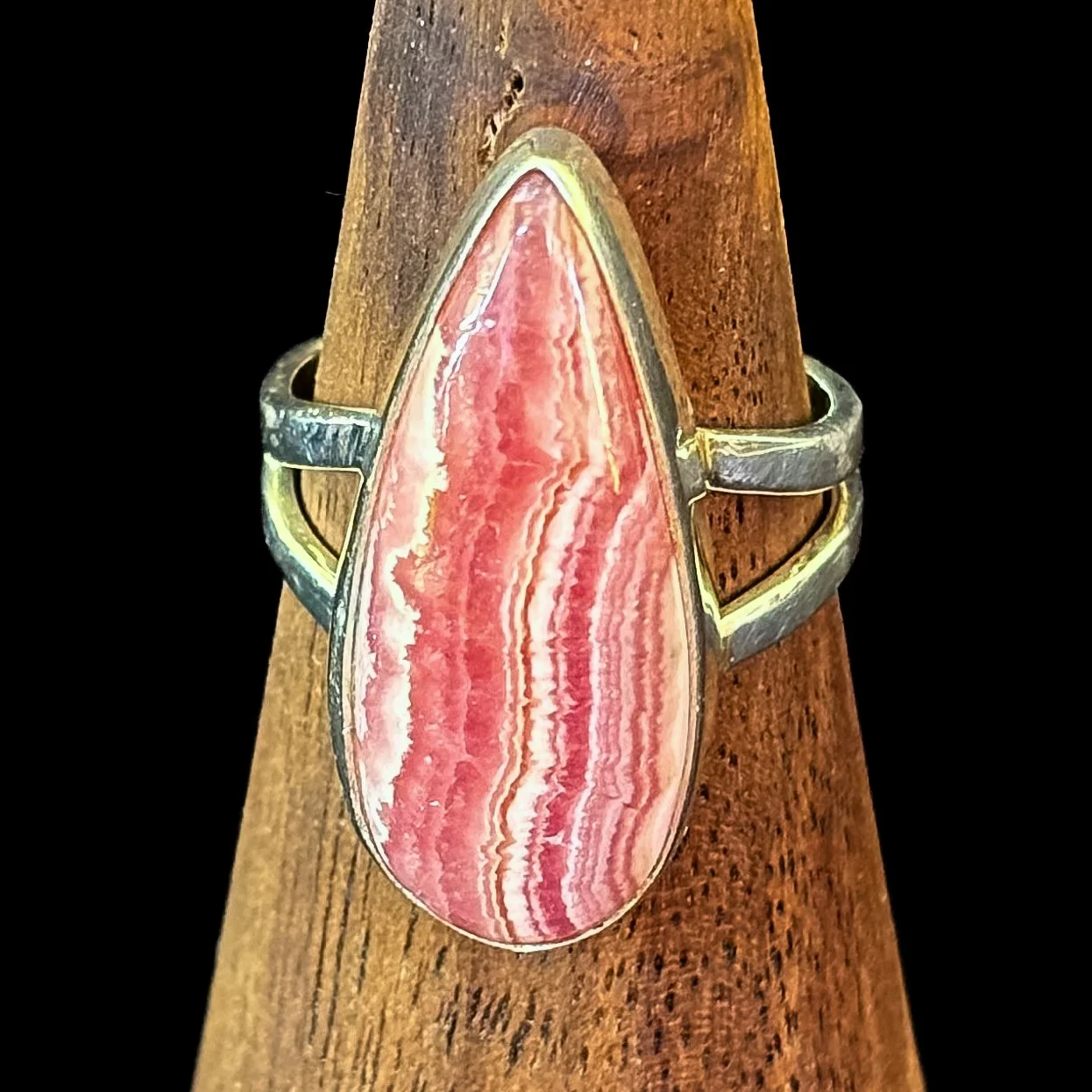 Rhodochrosite Ring