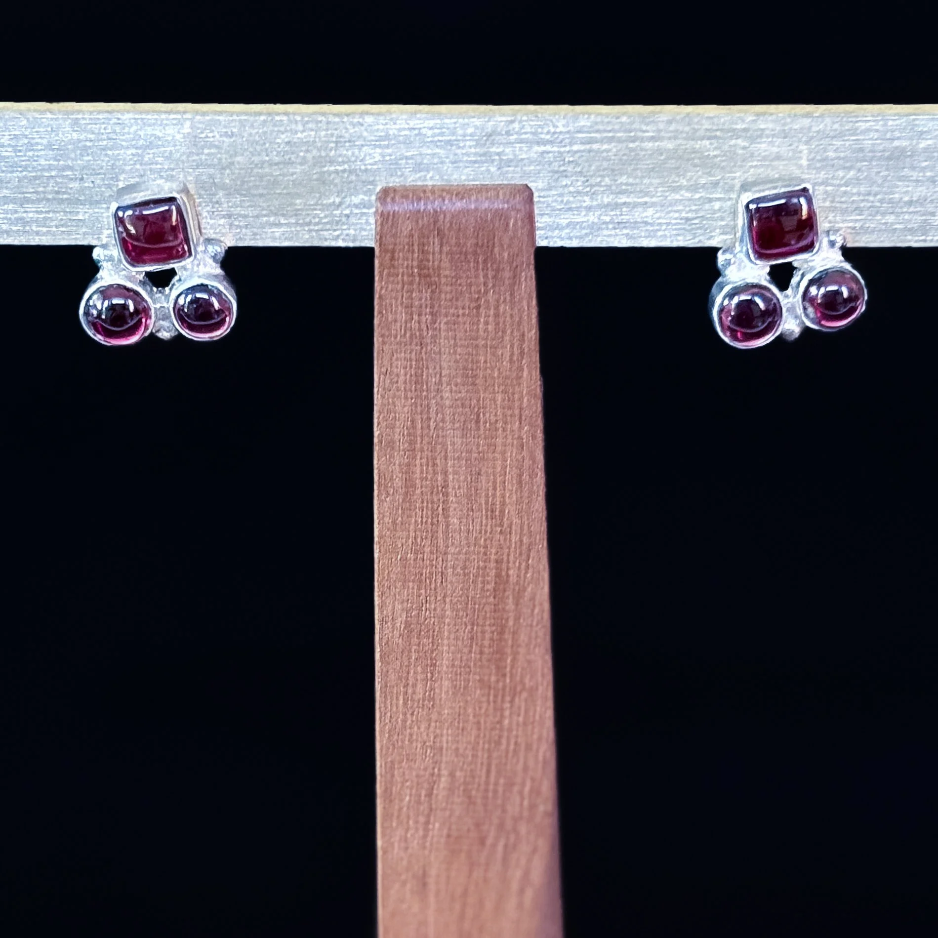 Garnet & Amethyst Earrings