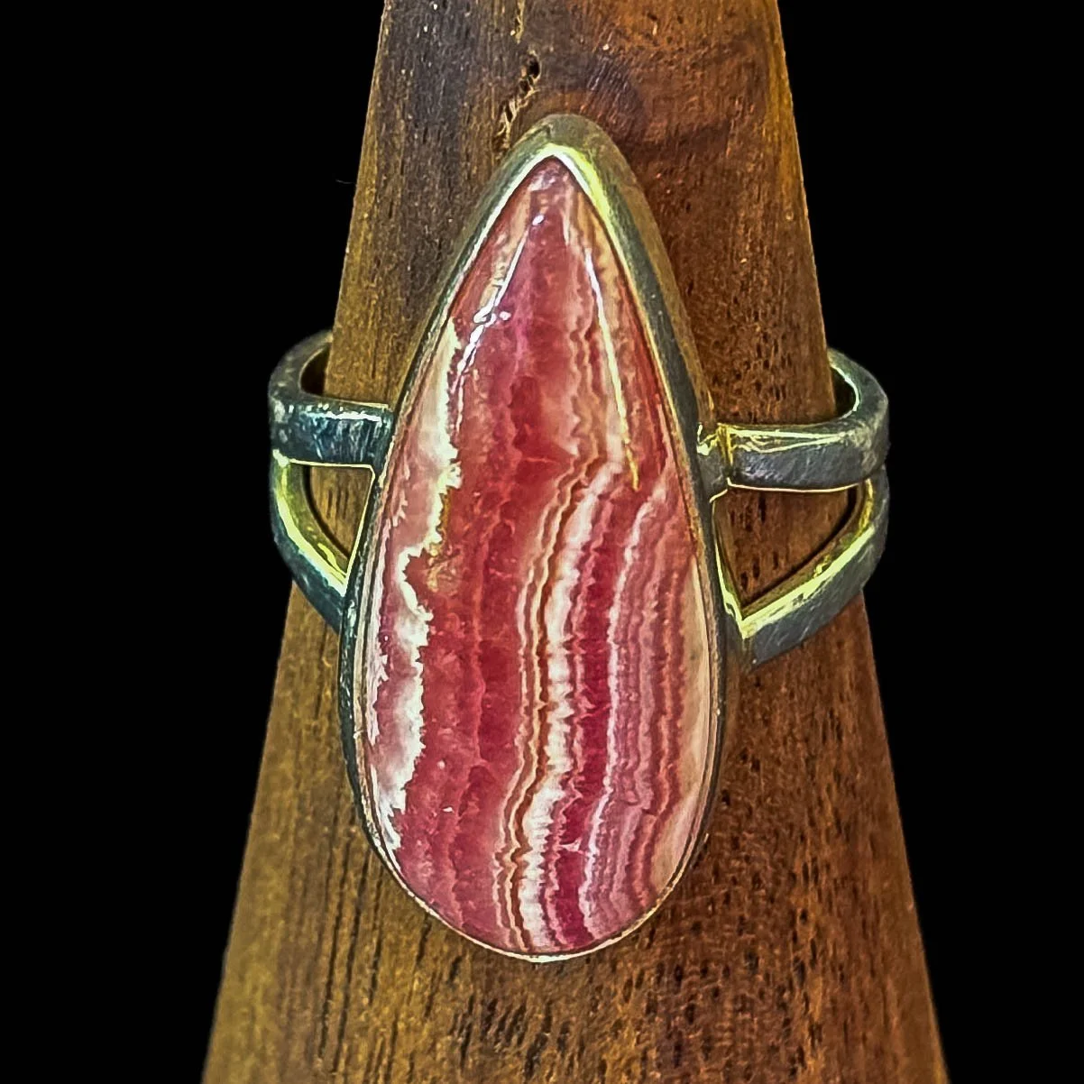 Rhodochrosite Ring