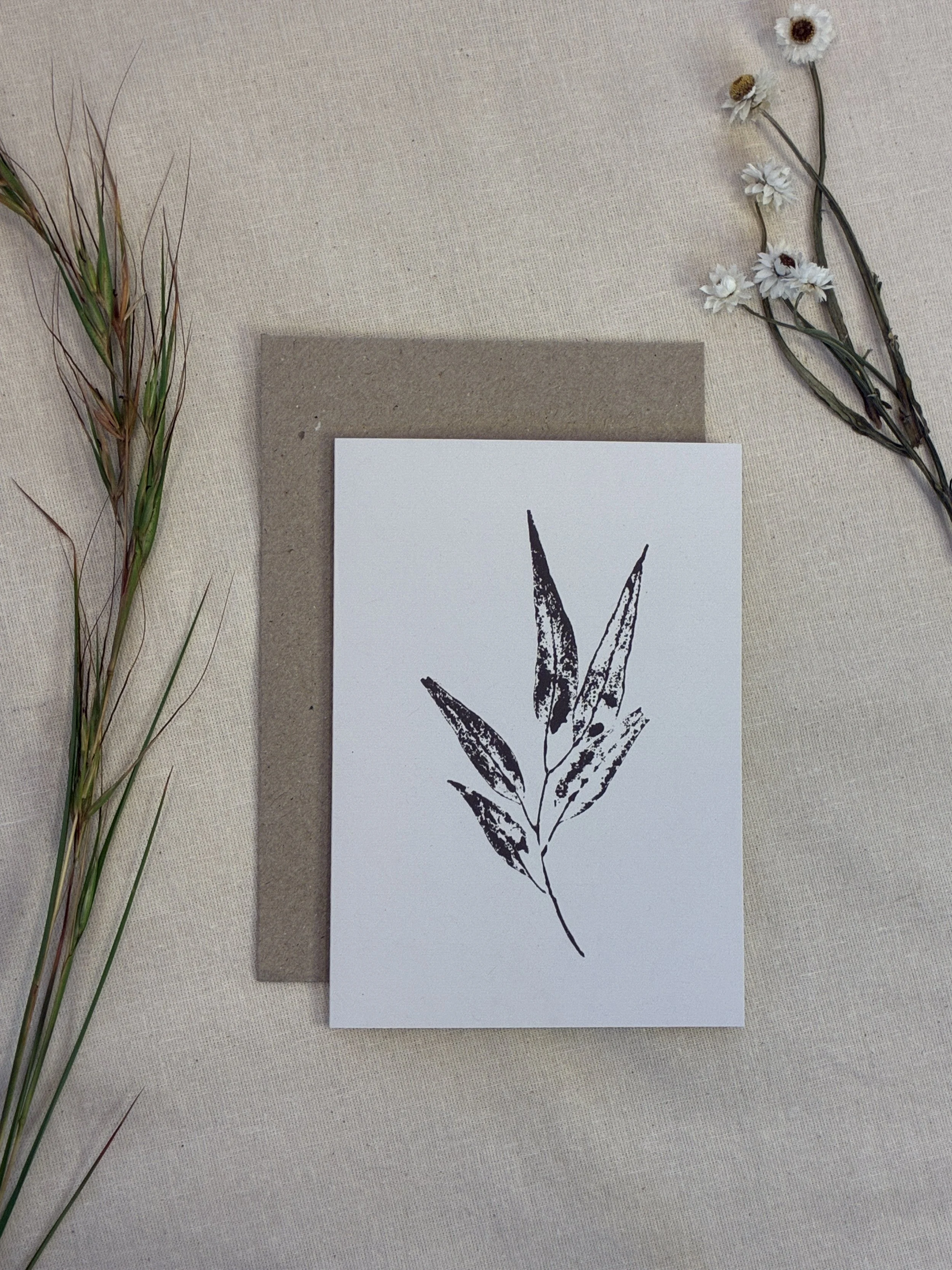 Lemon-scented Gum — Botanical Greeting Card