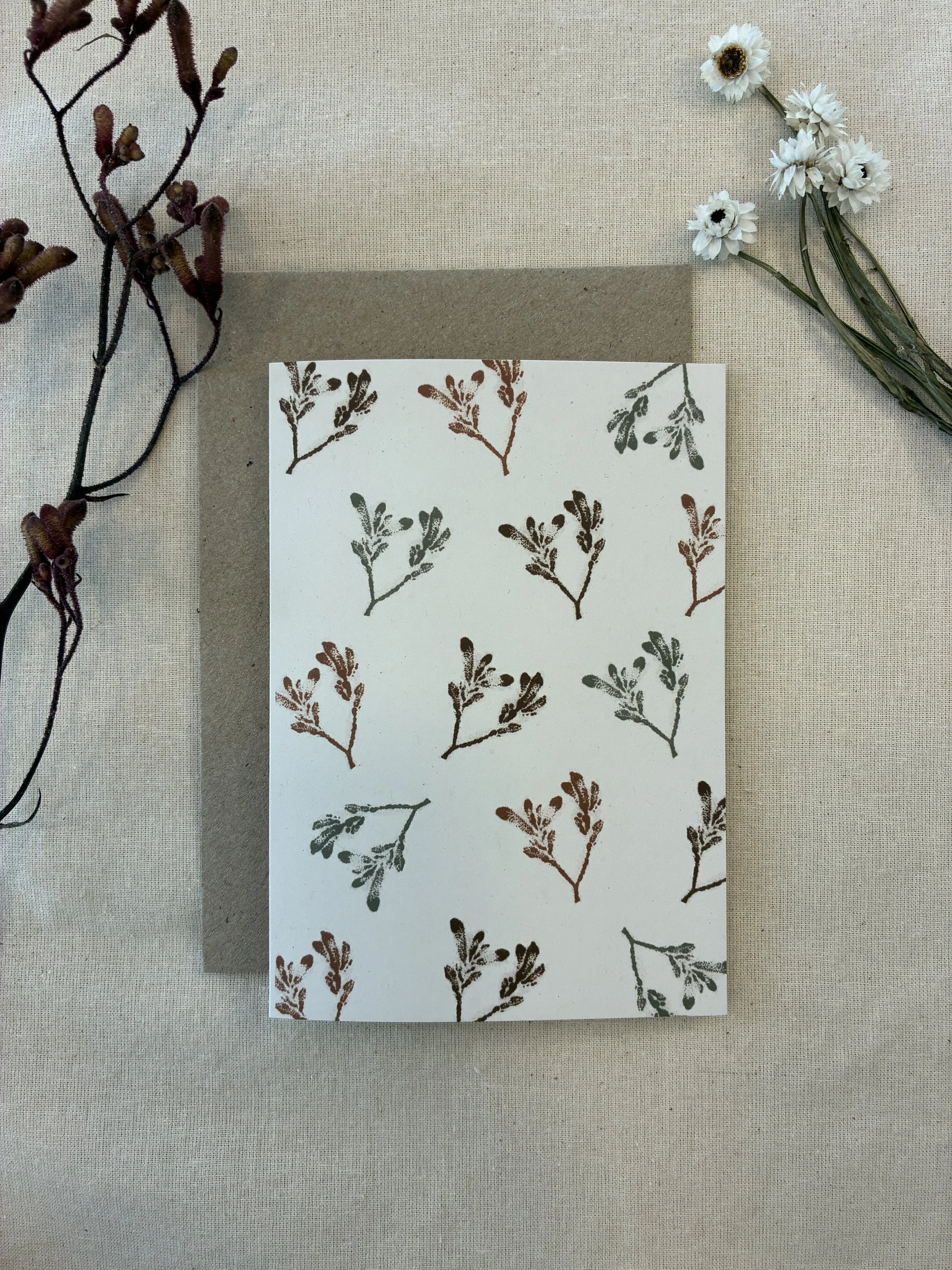 Kangaroo Paw - Botanical Greeting Card