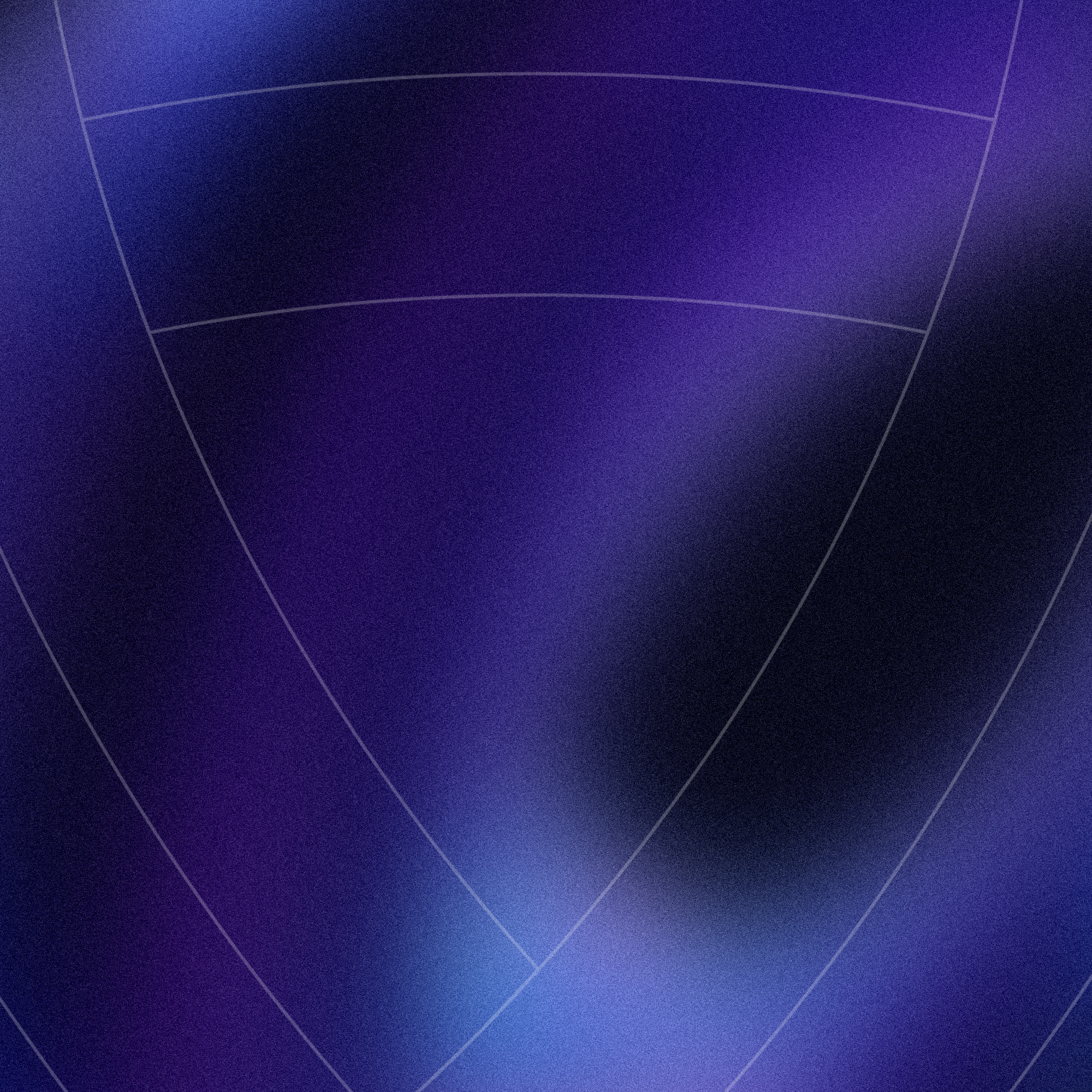 Close-up view of a 3D geometric pattern with a gradient of purple and blue hues, featuring outlined polygonal shapes.