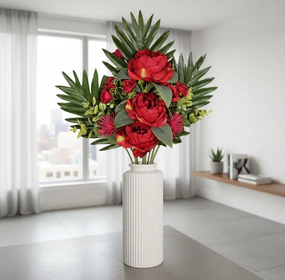 Aurora – Ramo floral rojizo