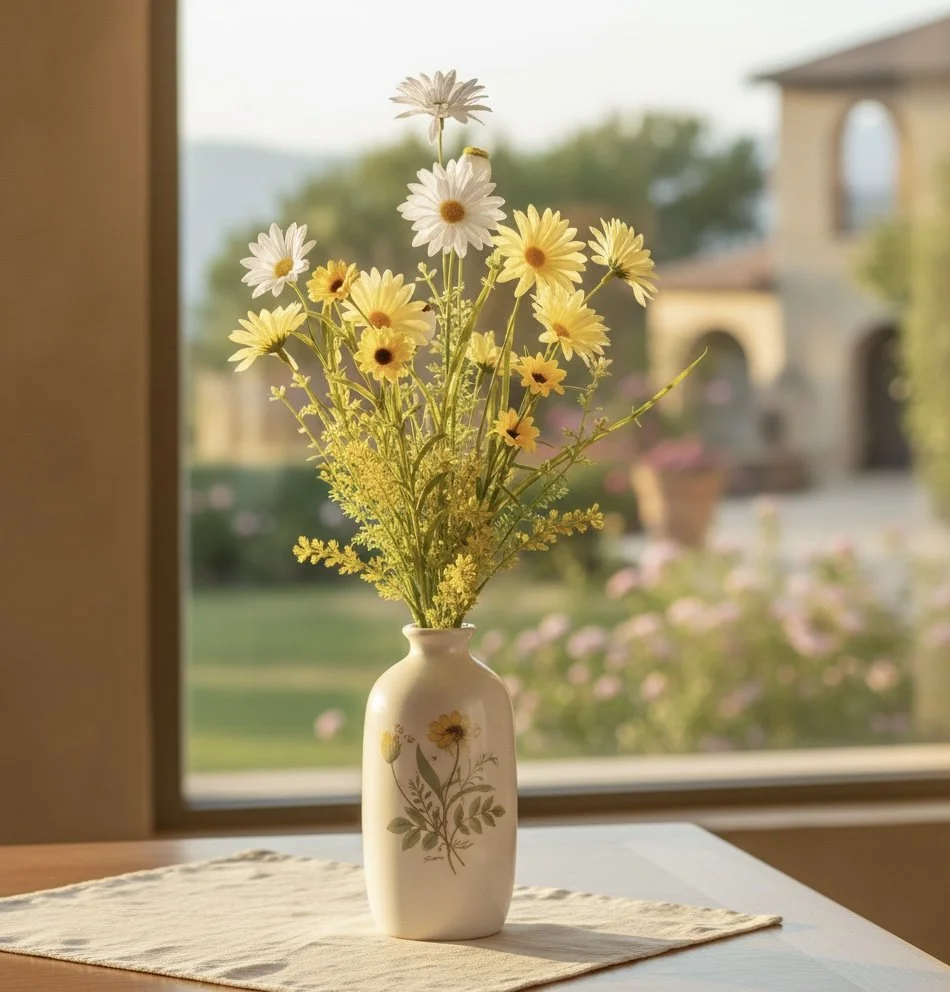 DUNA — Ramo de Margaritas Amarillas y Blancas