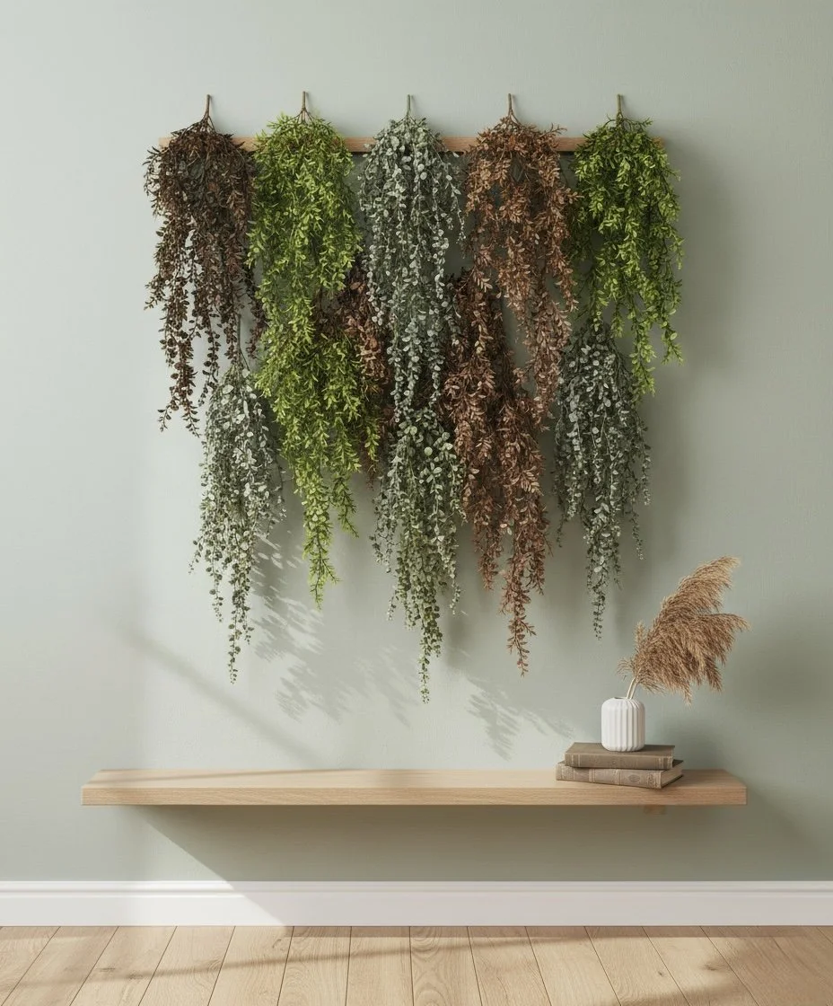 GAIA — Set Guirnalda Colgante Verde artificial