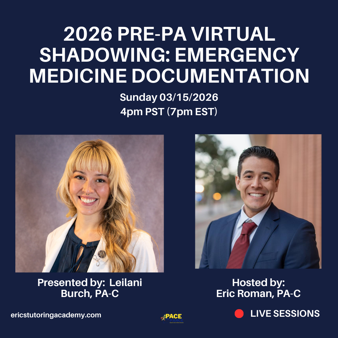 2026 Pre-PA Virtual Shadowing: Emergency Medicine Documentation with Leilani Burch, PA-C