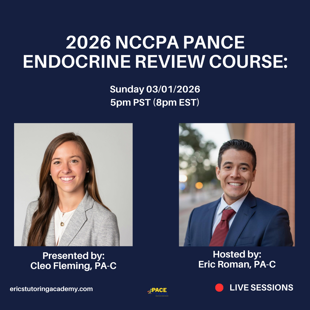 2026 NCCPA PANCE Endocrine Review Course Live Virtual Session | Sunday, March 1, 2026 | 5PM PST / 8PM EST