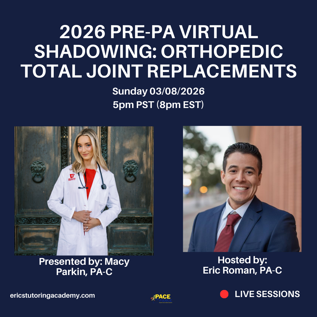 2026 PA-C Virtual Shadowing: Orthopedics – Total Joints with Macy Parkin, PA-C