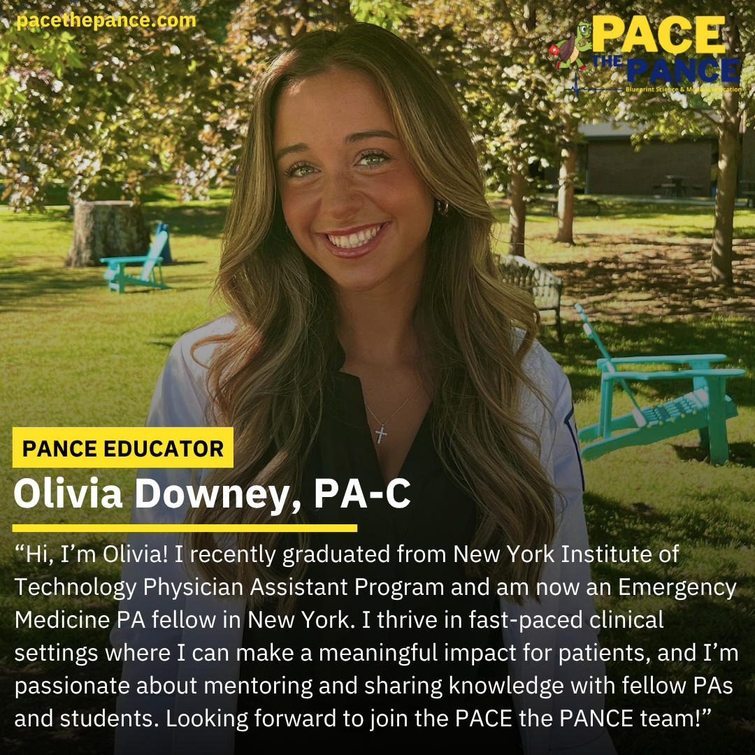 Photograph of Olivia Downey, a young woman with long, wavy hair, smiling outdoors in a park with green trees and grass, blue benches, and sunlight filtering through the leaves.