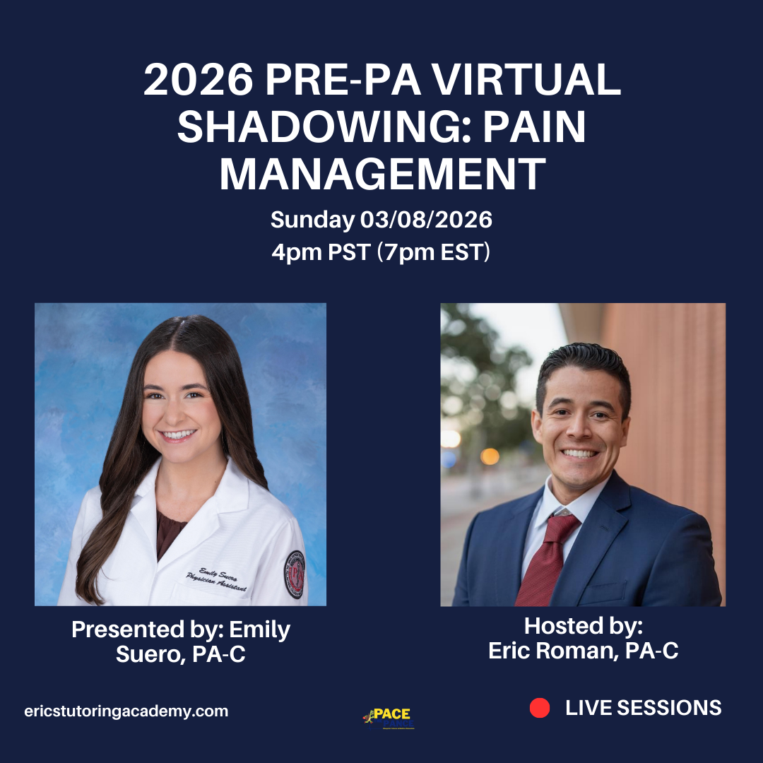 2026 PA-C Virtual Shadowing: Pain Management with Emily Suero, PA-C