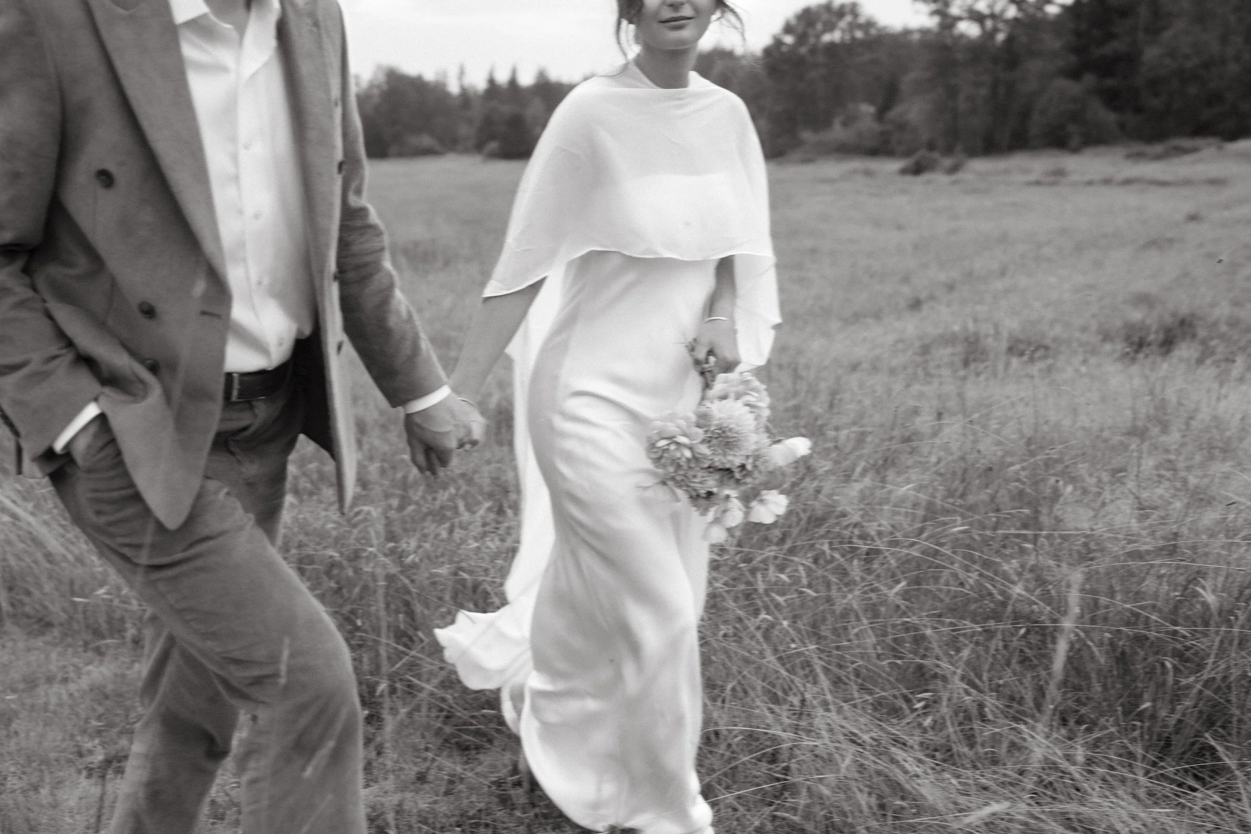 Editorial wedding portraits in Bellingham, Washington